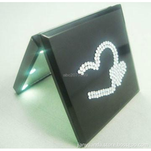 Popular square plastic LED cosmetic mirror with 6 lights